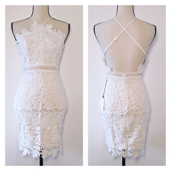 astr the label white lace dress